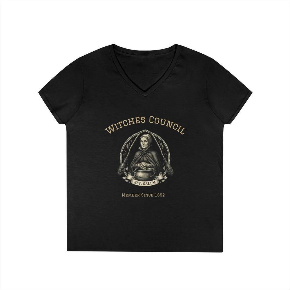 Witches Council Member 1692 V-Neck T-Shirt Salem Witch
